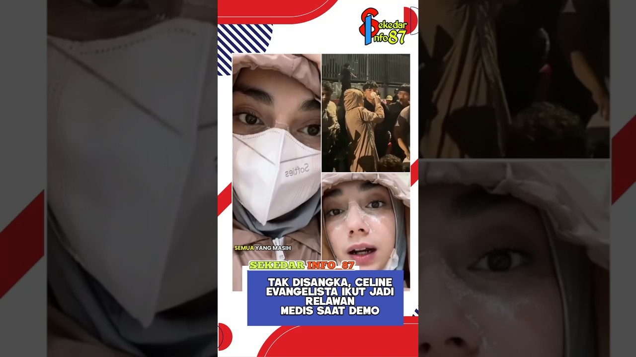 Celine Jadi Relawan Saat Demo. #selebgram #celine