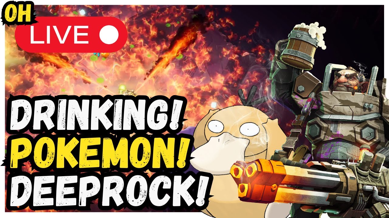 Deep Rock! Drinking! Pokemon! Deep Rock Galactic Survivors!