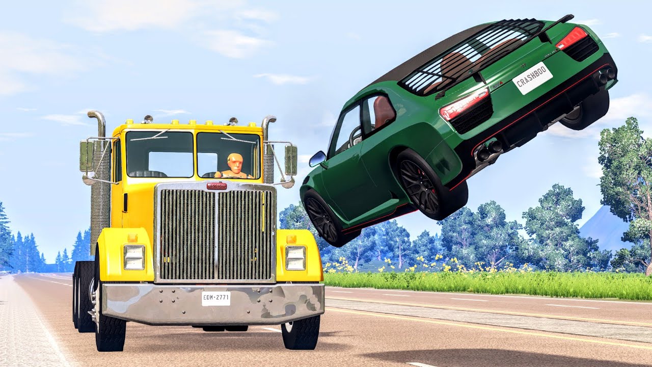 High Speed Traffic Crashes #43 - BeamNG Drive | CrashBoomPunk