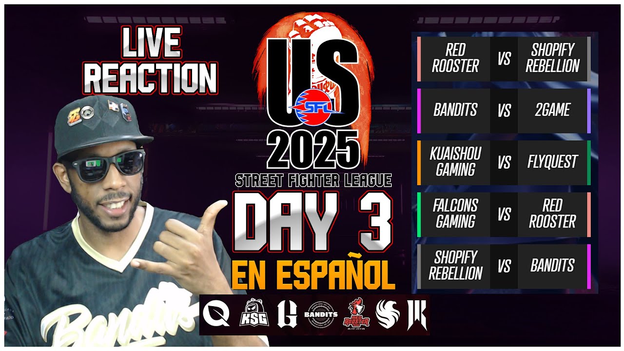 Dia 3 - Street Fighter League US 2025 EN ESPA&Ntilde;OL | DjOn6 Comentando y Reaccionando