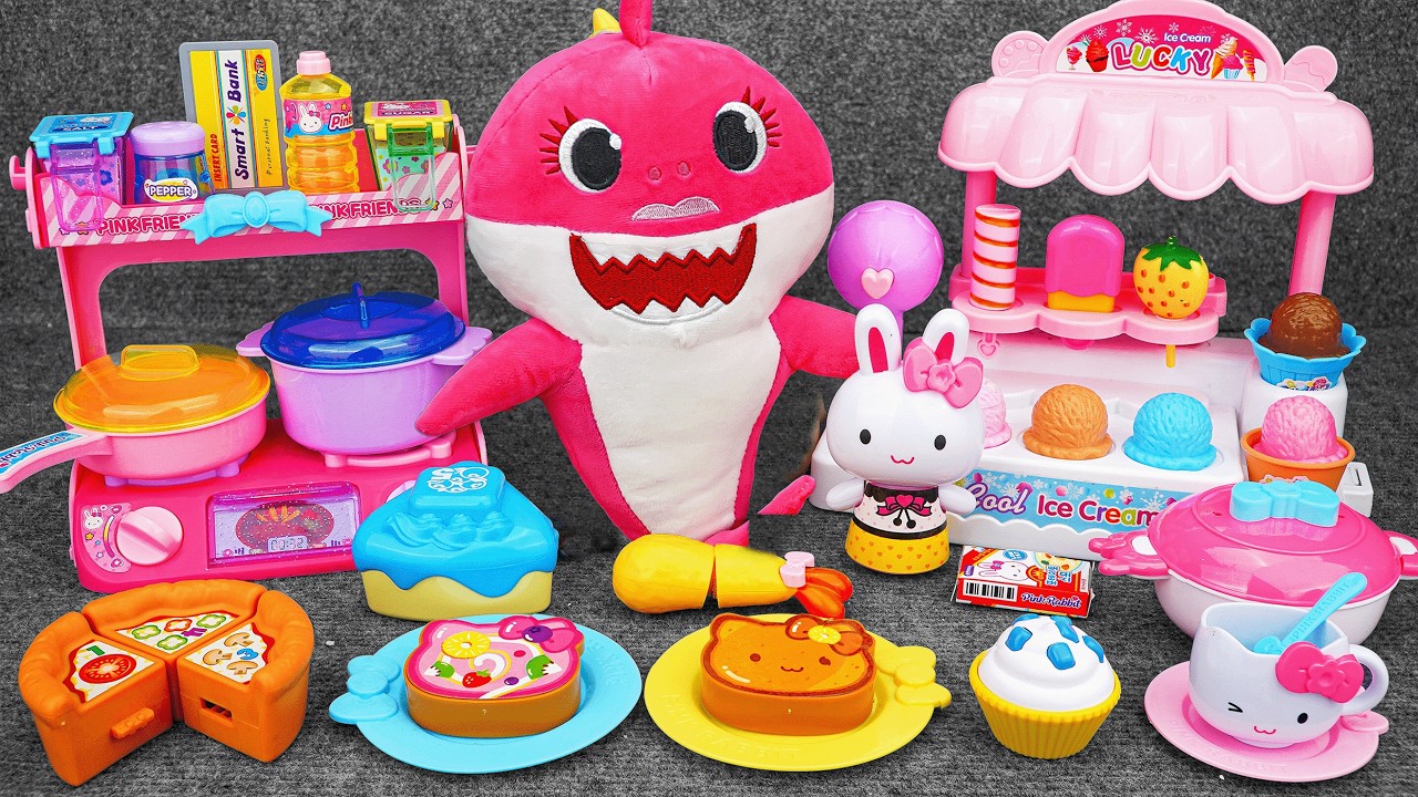 66 Minutes Satisfying with Unboxing Cute Pink Toys, Ice Cream Playset Collection | ZoZo ASMR Love