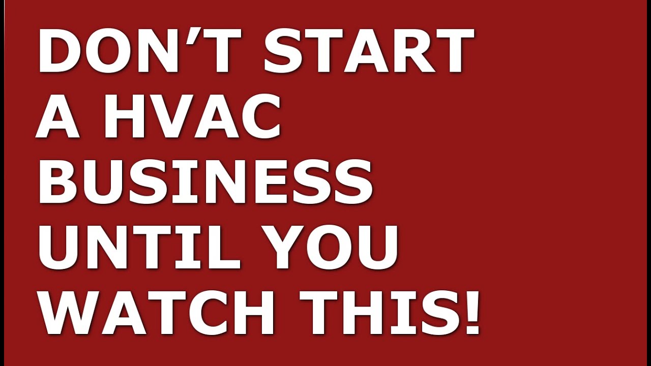 How to Start a HVAC Business | Free HVAC Business Plan Template Included