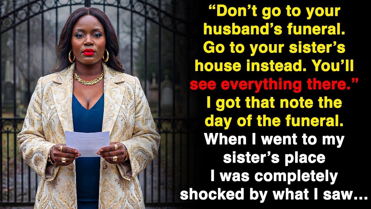 I followed the note saying not to go to my husband’s funeral—and what happened next…