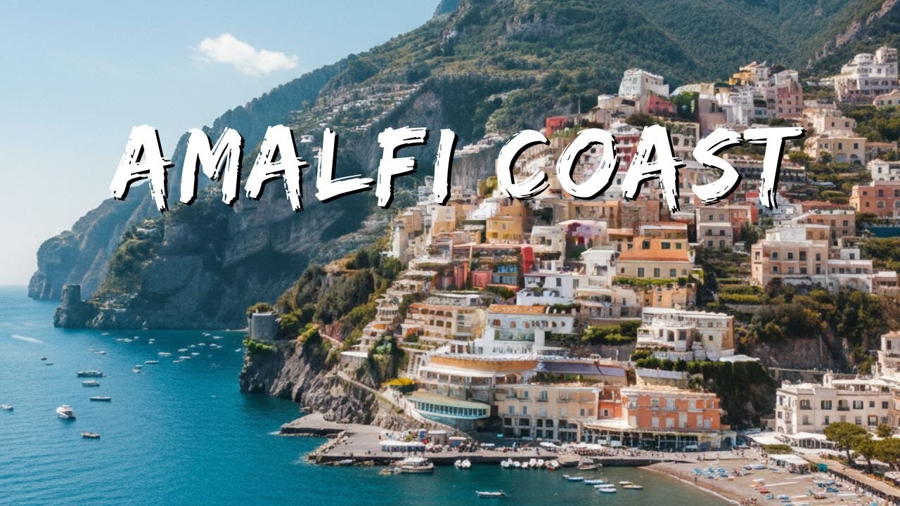Amalfi coast from sea view enjoy