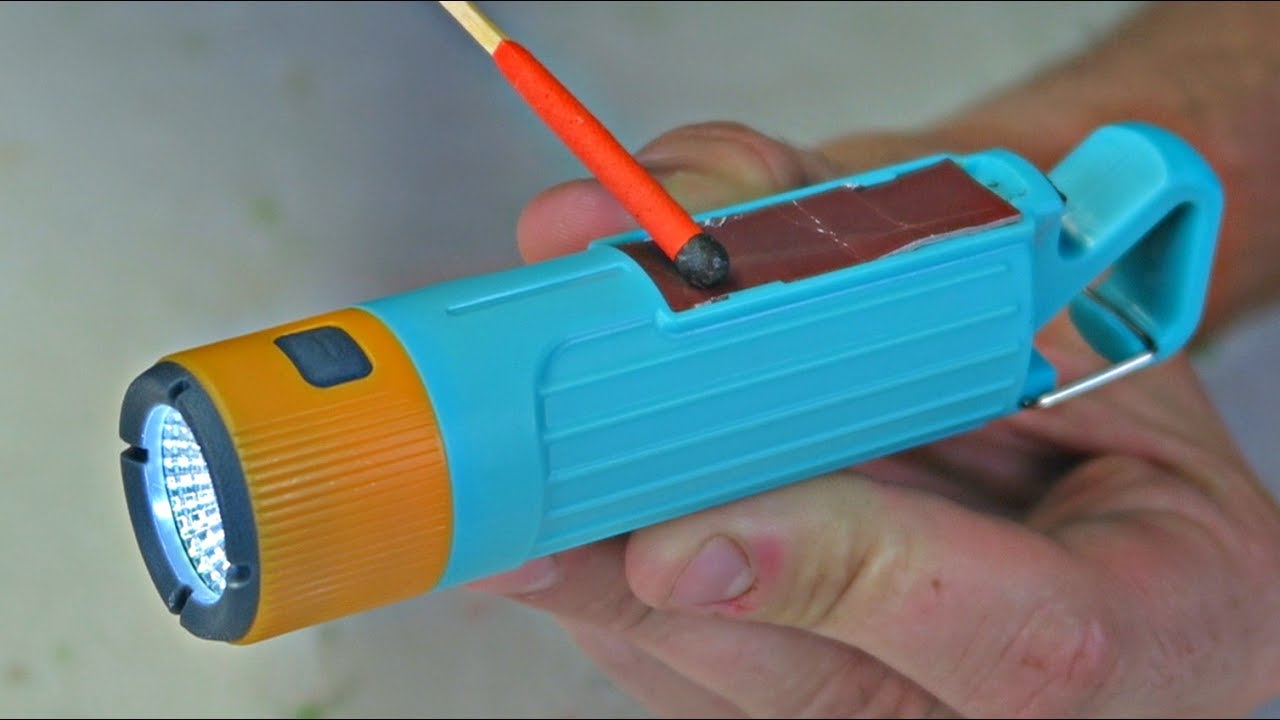 World's First Flashlight Matches Container!