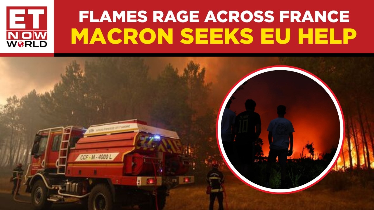 France Wildfire Inferno: 8,700 Hectares Burned As Nearly 20,000 People Evacuated | EU News