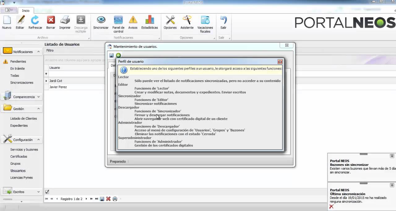 Portal Neos curso