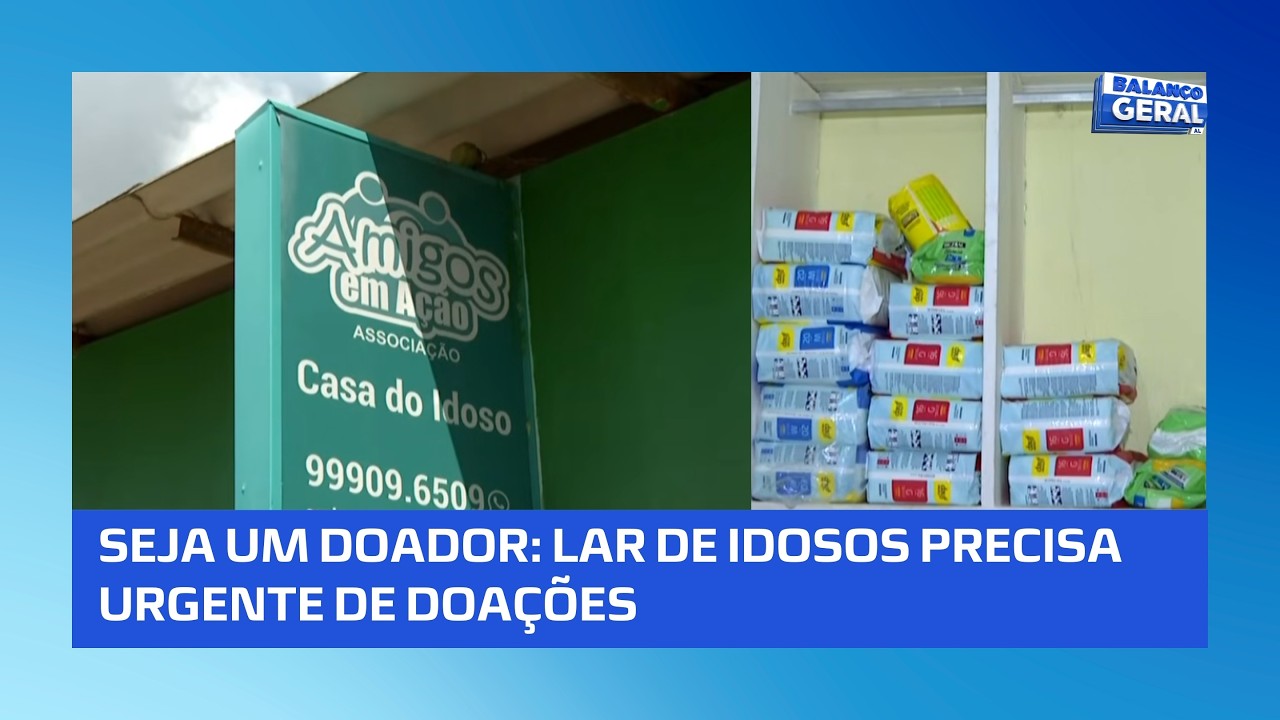 Lar de idosos precisa urgente de doações; veja como ajudar
