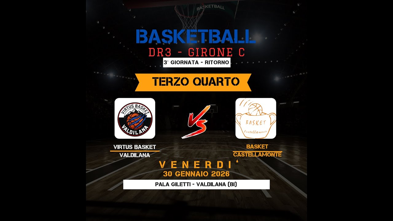 DR3 Piemonte: VIRTUS BASKET VALDILANA - BASKET CASTELLAMONTE Terzo quarto 23-15