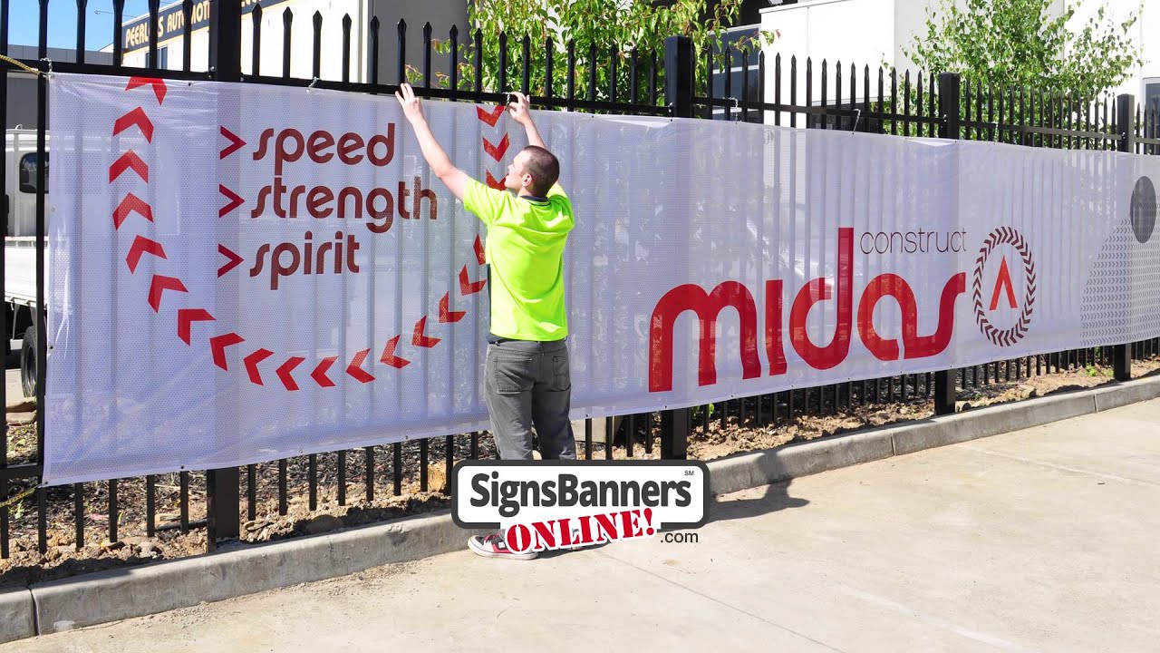 Printed screens As used by contractors Construction & Fence Banners