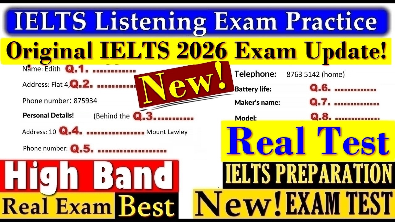 IELTS LISTENING PRACTICE TEST 2026 WITH ANSWERS | 14.06.2026