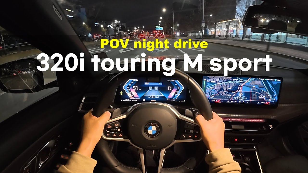 BMW 320i touring M sport POV night drive
