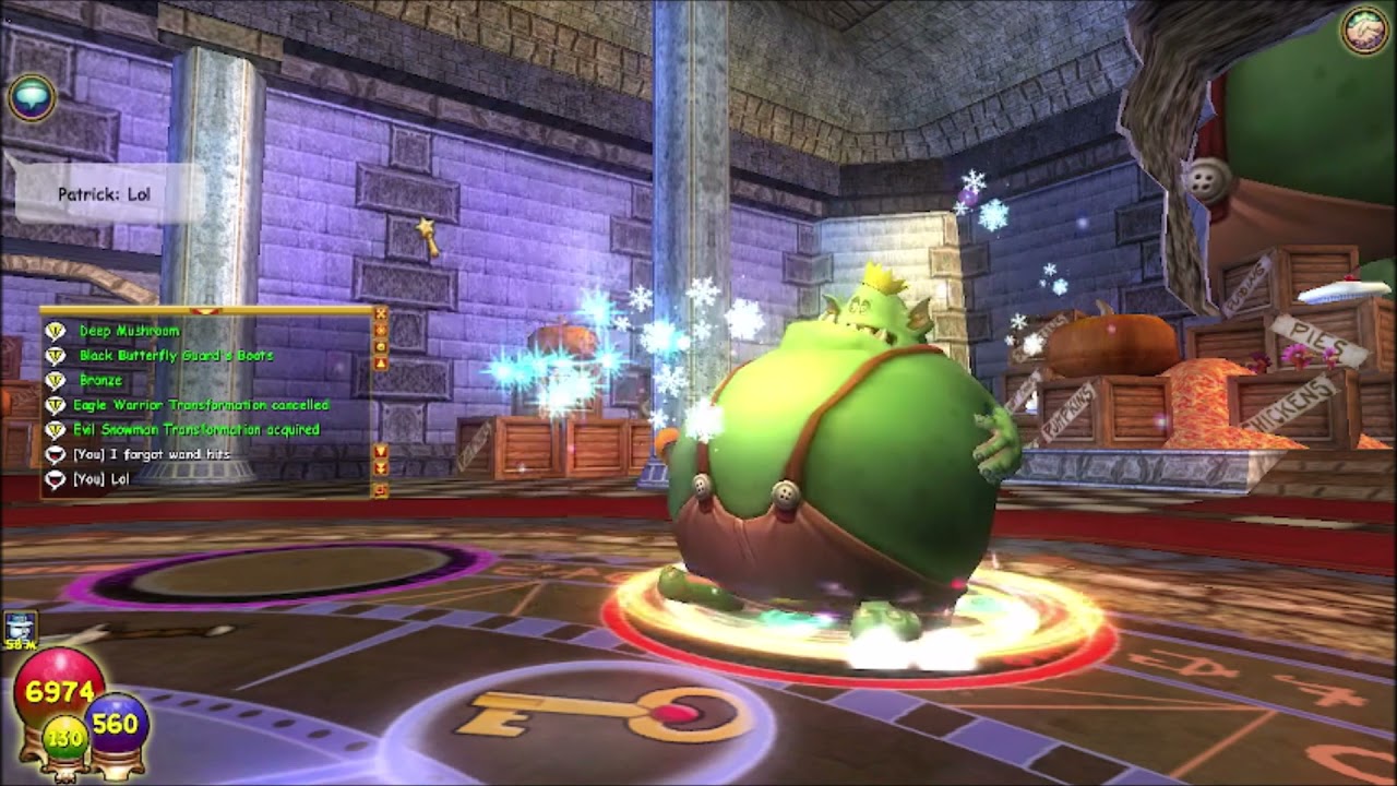 Wizard101 Evil Snowman transformation
