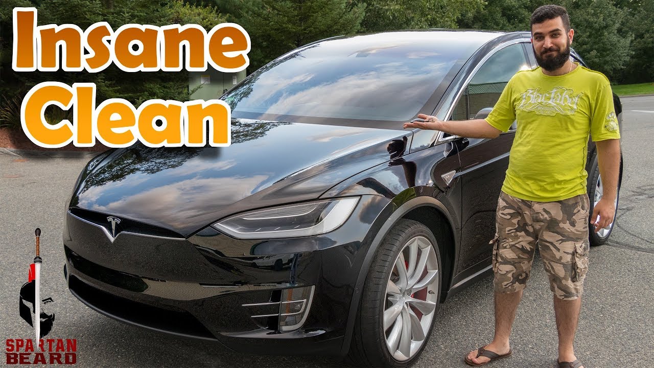 Super Cleaning Tesla Model X (The Best Detailing)
