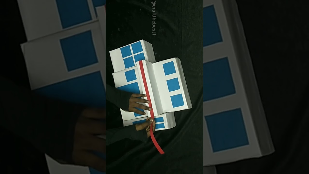 Hospital model for school project/School Project #shorts #youtubeshorts #diy