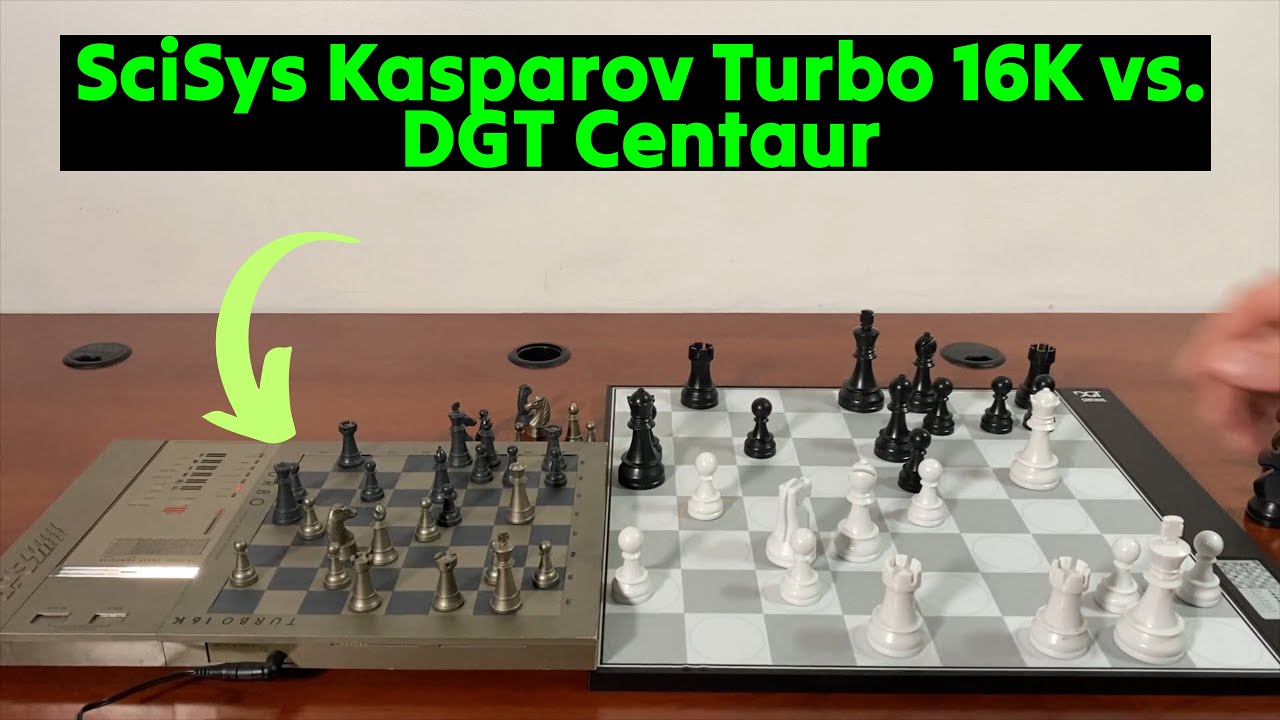 SciSys Kasparov Turbo 16K vs. DGT Centaur 😎 Gadgetify