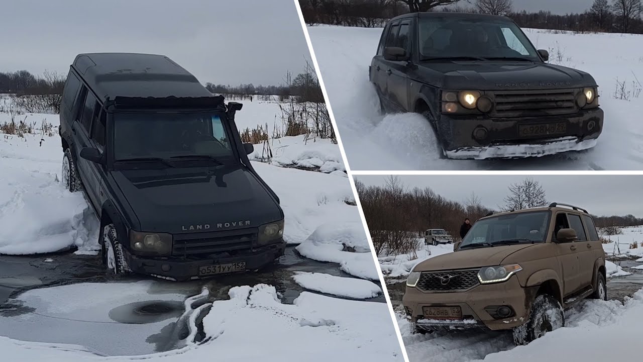 OFF-ROAD. Воскресный выезд на разных внедорожниках по февральскому снегу