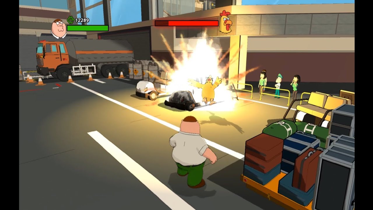 Family Guy Back To The Multiverse Part 9 Airport Chicken Fight No Commentary