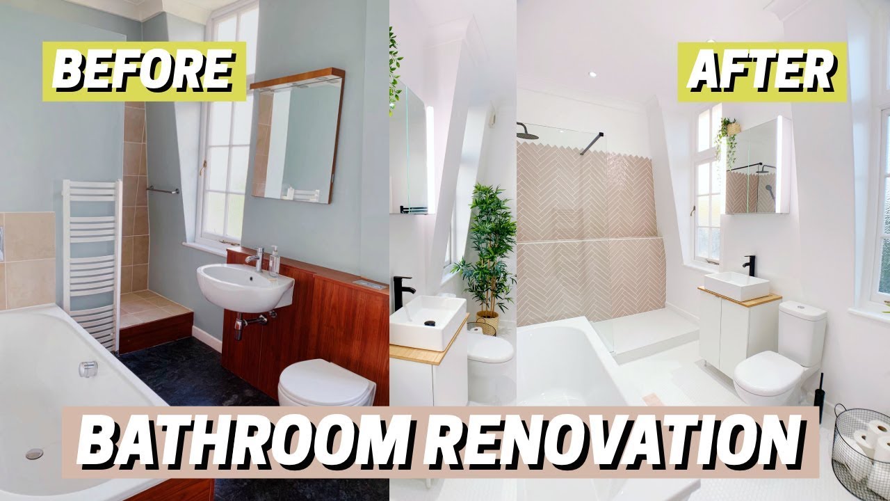 BATHROOM RENOVATION! Before & After 🛁