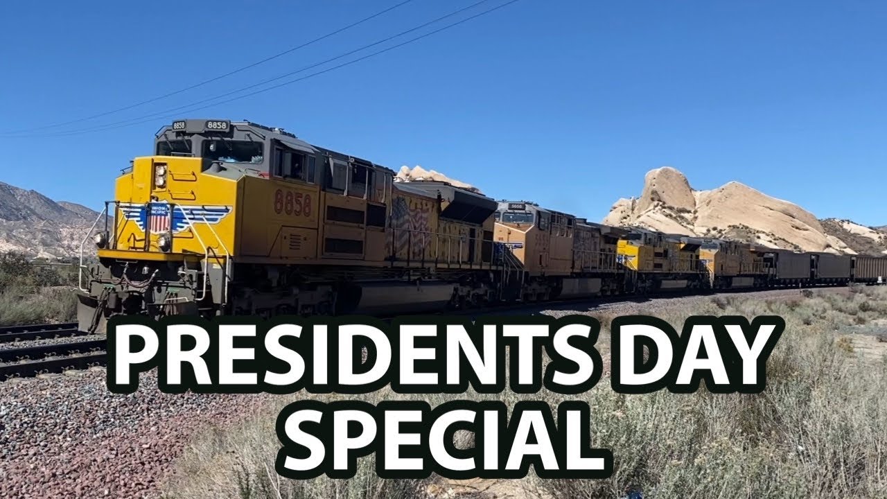 PRESIDENTS DAY SPECIAL! RAILFANNING THE CAJON PASS ALONG ROUTE 66!