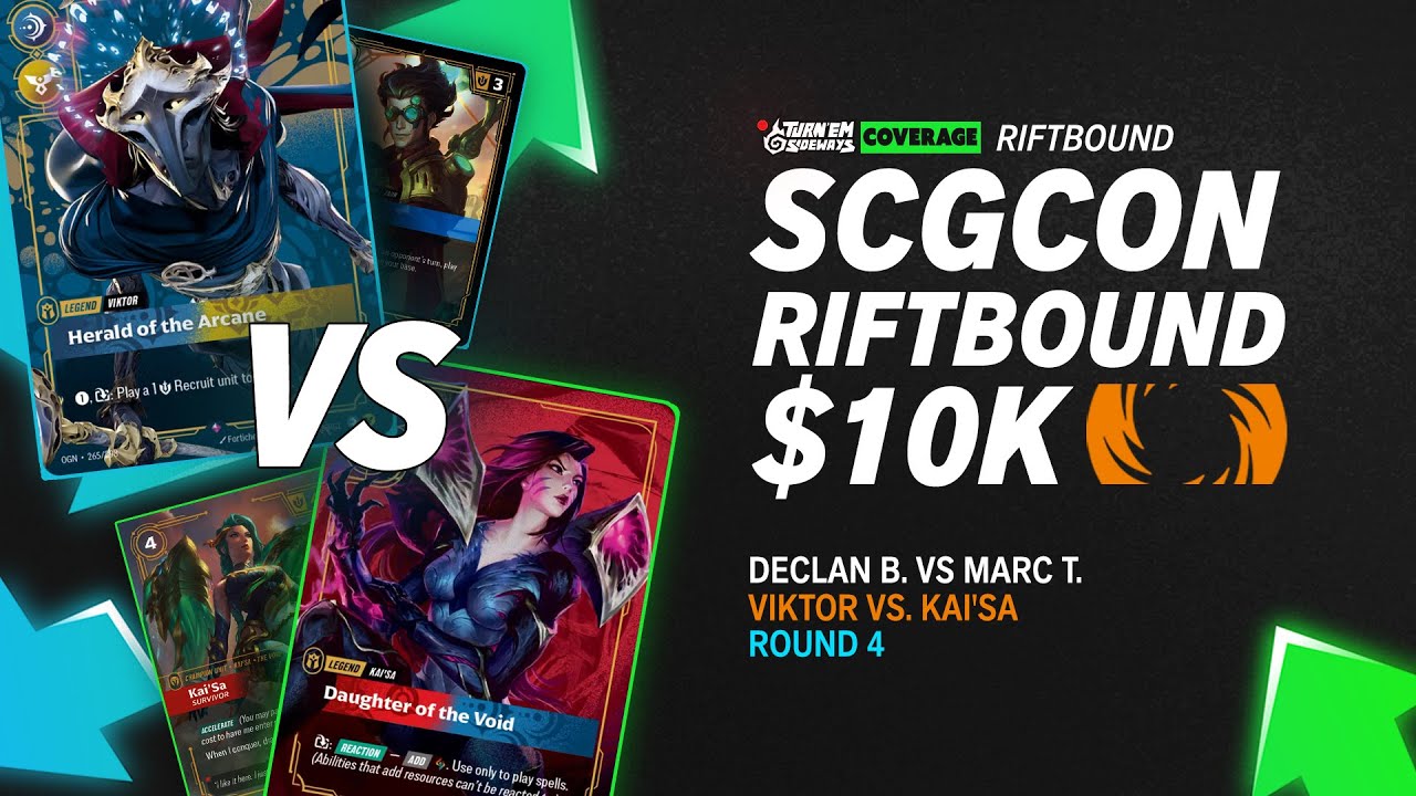 SCG CON Vegas Riftbound $10K | Round 4 Game 1 Viktor vs. Kai'Sa | Declan B. vs. Marc T.