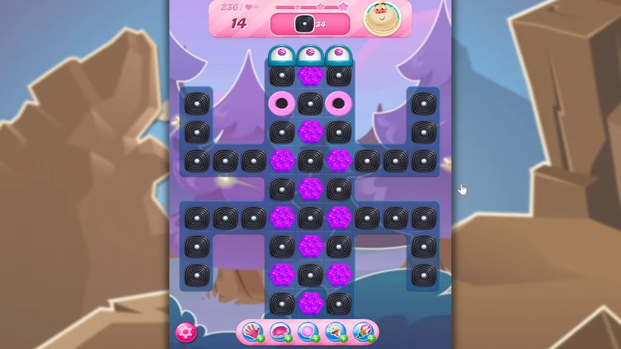 Candy Crush Saga LEVEL 236 NO BOOSTERS (new version)🐟☑️