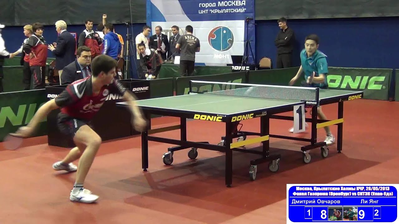 Dimitrij OVCHAROV vs LI Yang 1/4 Russian Premier League Playoff Table Tennis