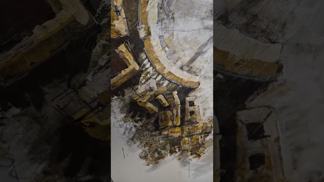 🎨 Мой мир немножко переворачивается: огромный холст, кисть и краски . Эдуард Кичигин