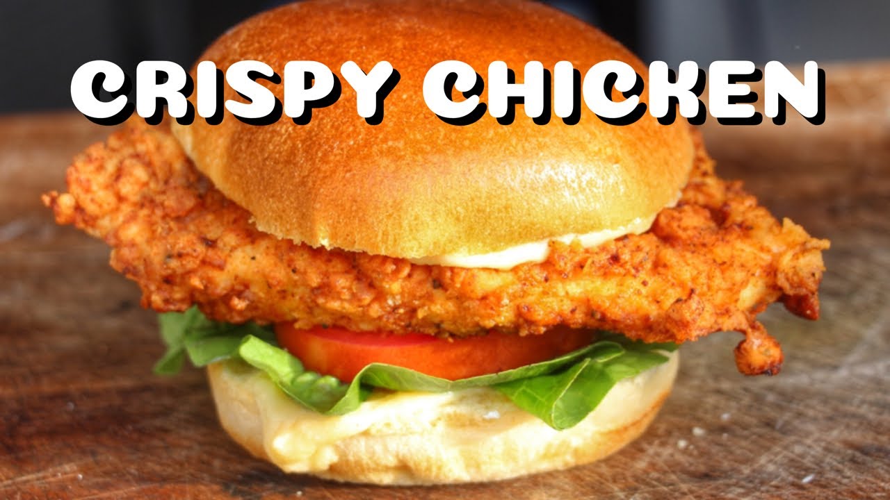 Der einfachste Weg für einen FRIED CRISPY CHICKEN BURGER - besser als KFC - BBQ-Video - 0815BBQ