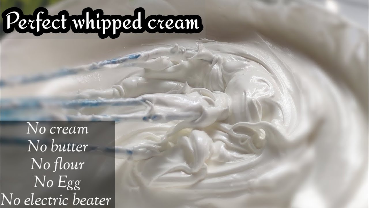 How to make Whipped Cream | Homemade whipped cream without cream |how to make whipped cream frosting
