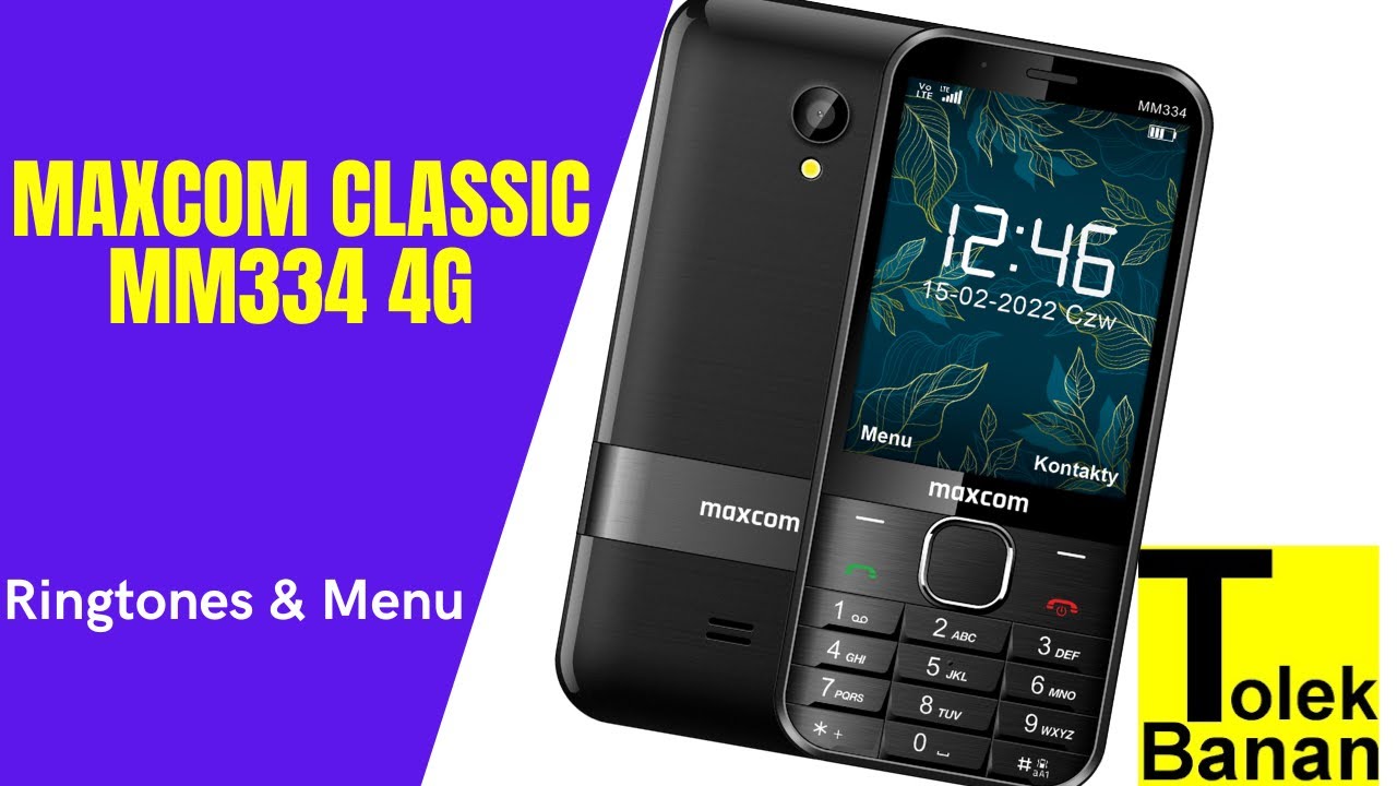Maxcom Classic MM334 4G  - Unboxing / Menu & Ringtones / Dzwonki  - Classic Phone