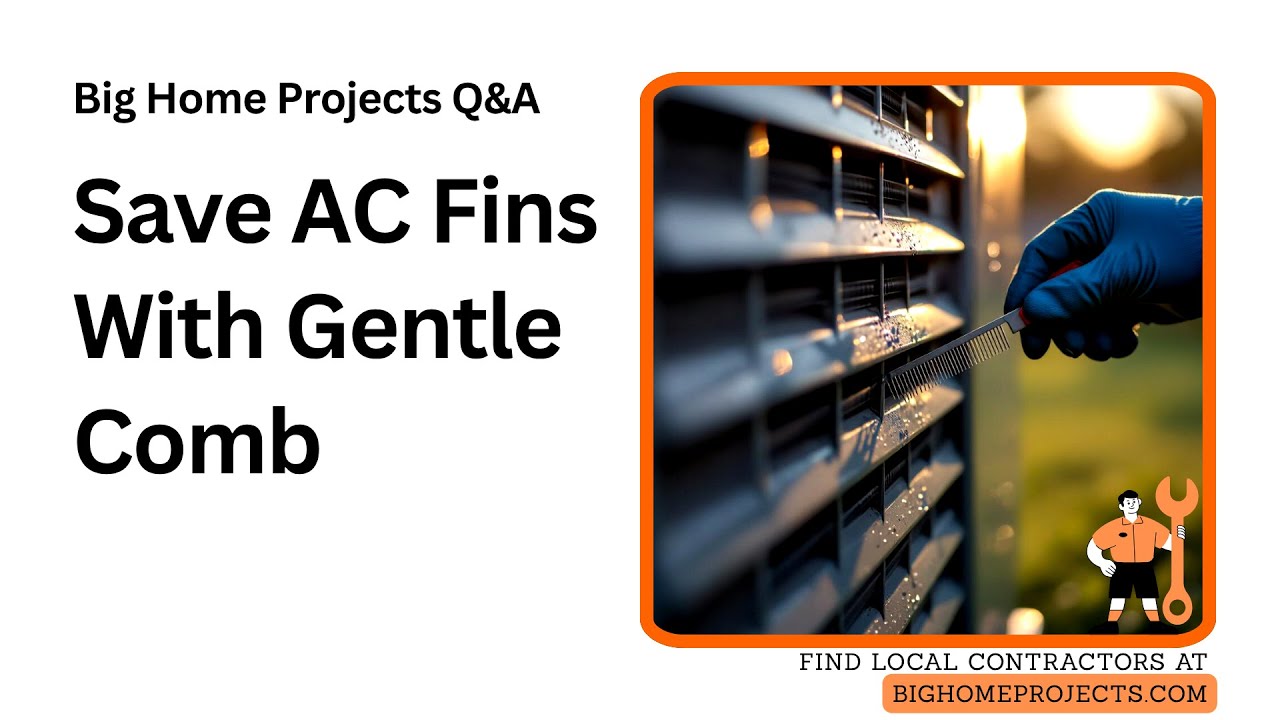 Gentle Fin Comb Cleaning Technique For AC Coil Fins
