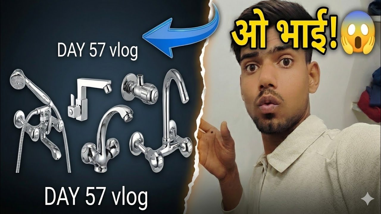 Best Bathroom Fittings for Home 🏠 | Day 57 Vlog #ishupvlogkhamor 