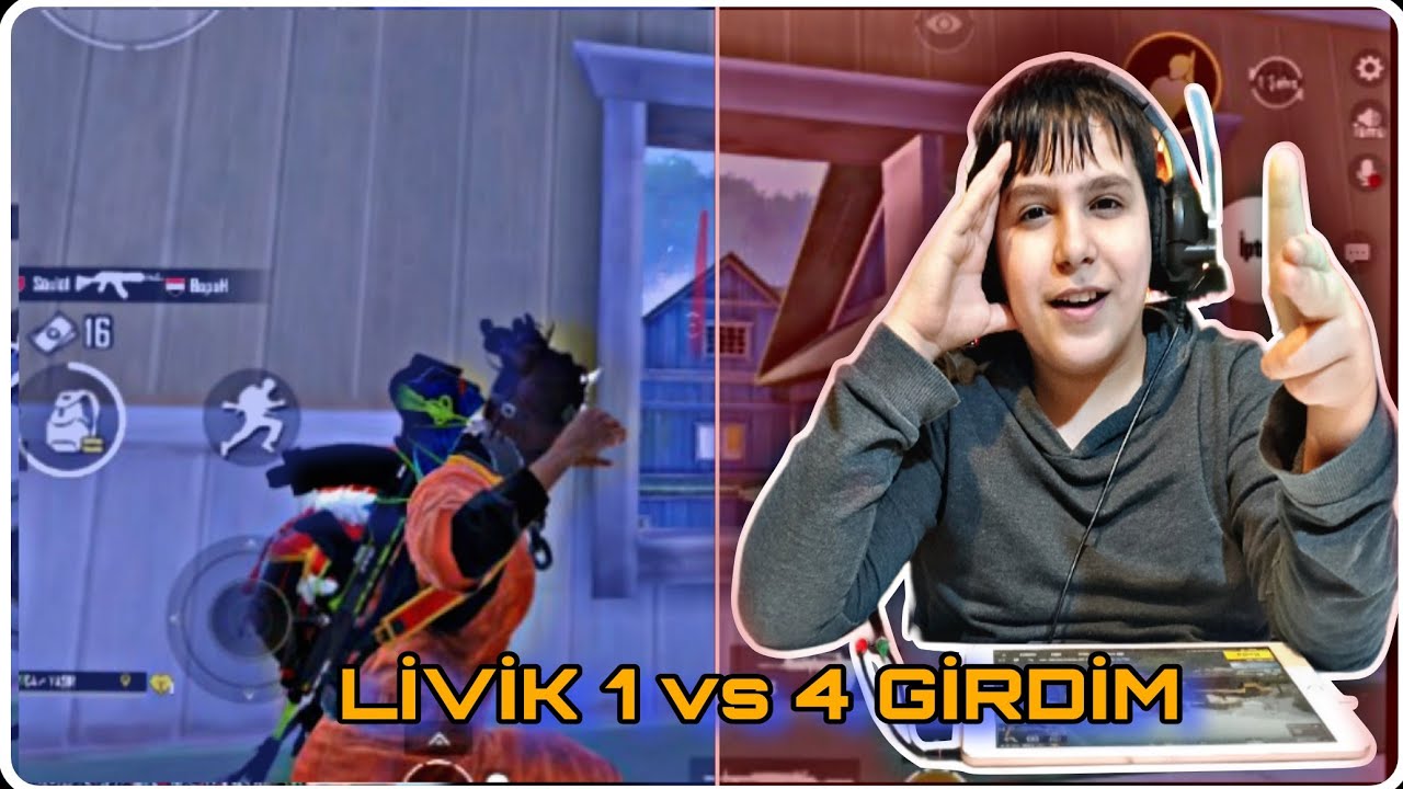 LİVİK 1v4 Girdim Sildim Süpürdüm pubg Mobile 😱