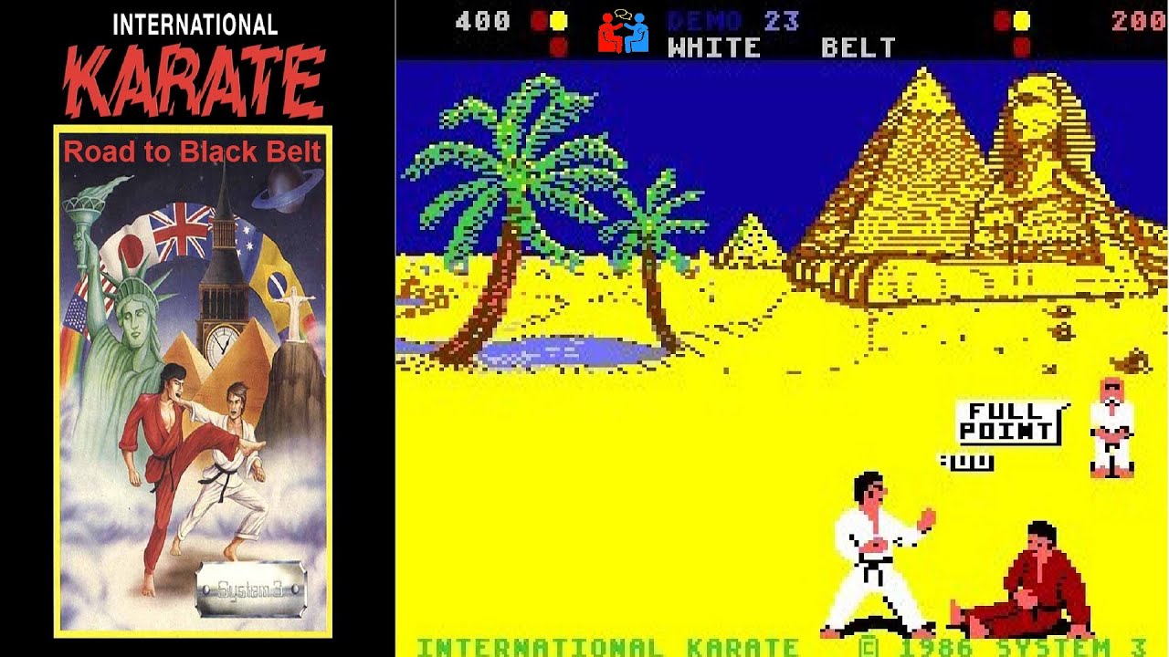 International Karate II  - C64 - Let's Play - (1986) - Commodore 64 - Legendary Games - Black Belt