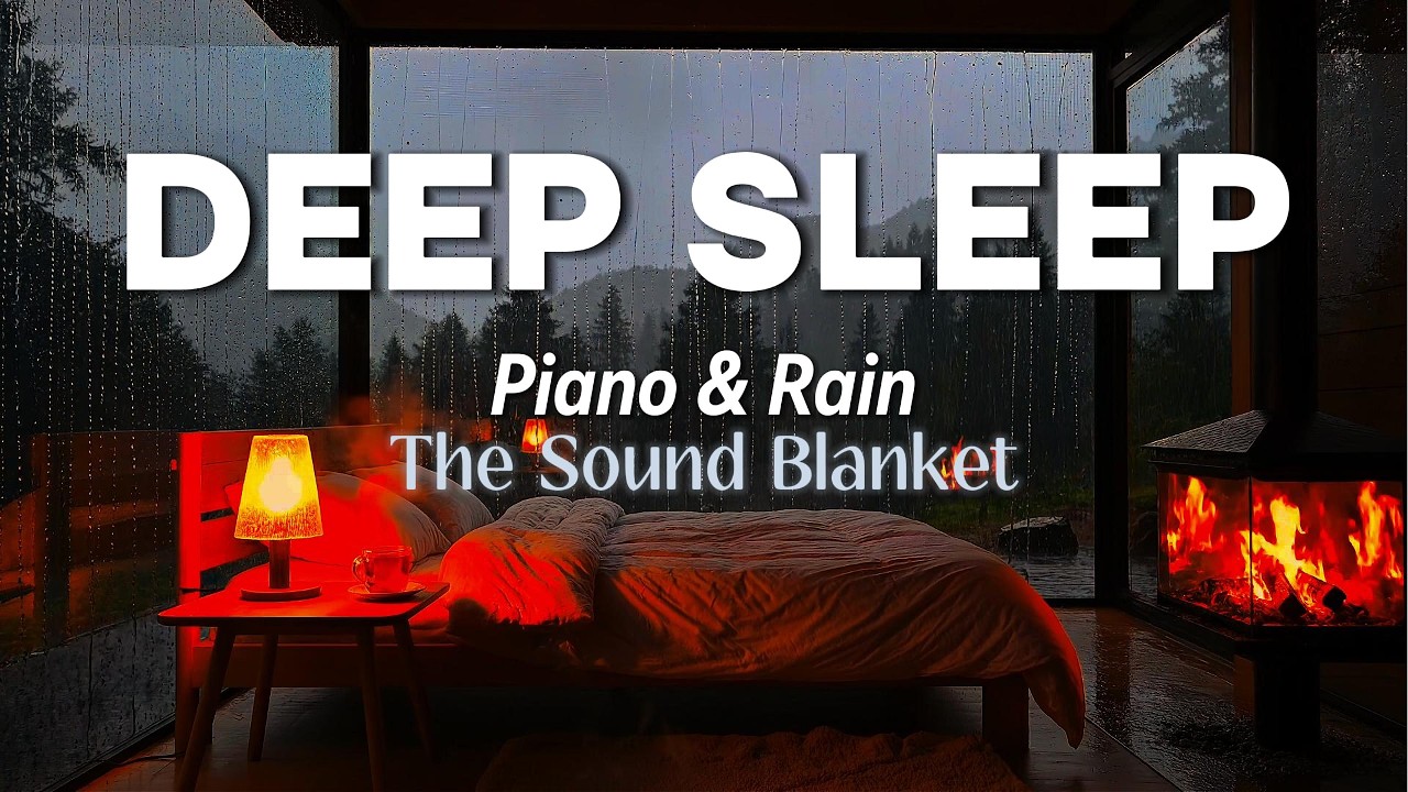 DEEP SLEEP IN 3 MINUTES 💤 Cozy Rain on Window & Piano | Anxiety Relief