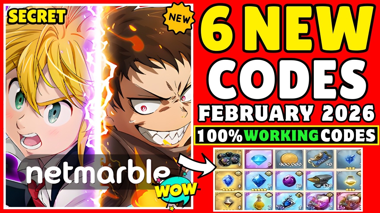 🔥February Codes🔥7DS Grand Cross Codes | Seven Deadly Sins:Grand Cross Coupon Code 2026 | 7DS Code