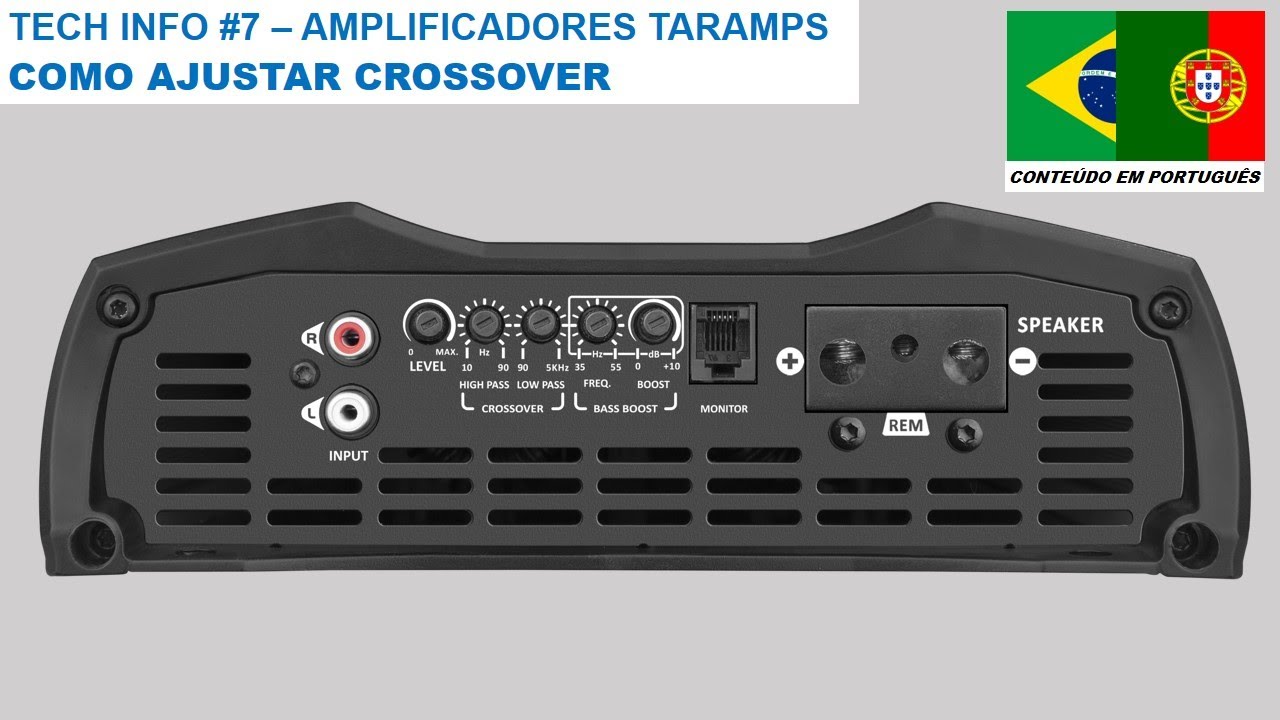 TECH INFO #7 - COMO AJUSTAR O CROSSOVER DOS AMPLIFICADORES - DICAS E SUGESTÕES DE USOS (CC-Espanhol)