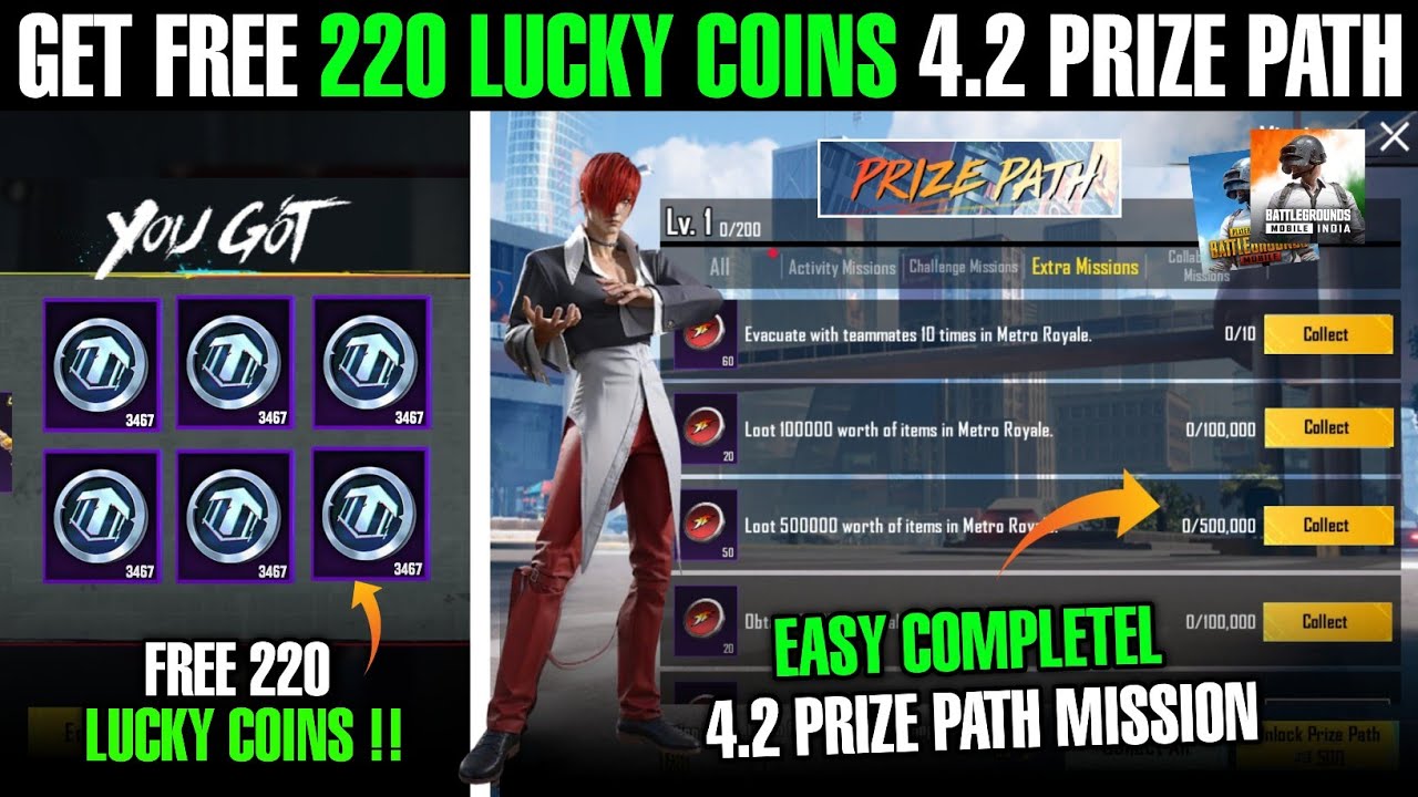 Get Free 220 lucky Coins 4.2 Prize Path | How To Complete 4.2Prize Path Mission