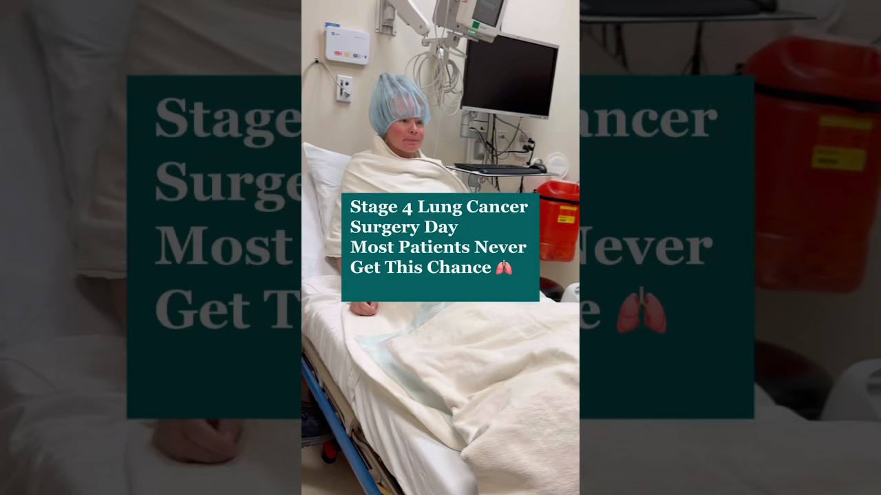 Lung cancer surgery day for Samantha! #shorts #surgery #cancer