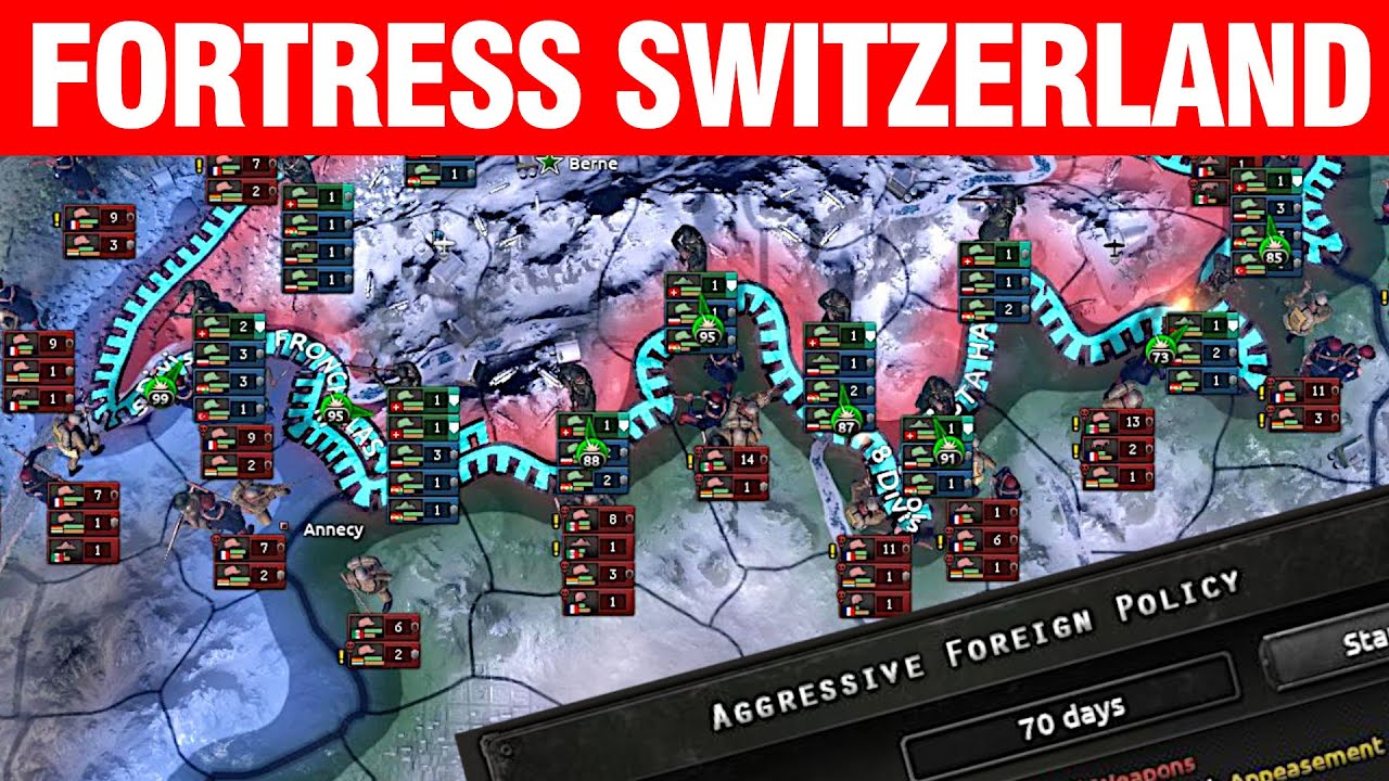 The Lazy Swiss Citadel - Somewhat playing Hearts of Iron 4