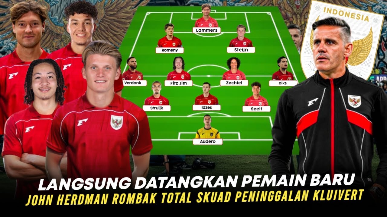 JOHN HERDMAN Langsung Siapkan Line Up Se Mengerikan ini ‼️ Rombak Habis Skuad Peninggalan Kluivert
