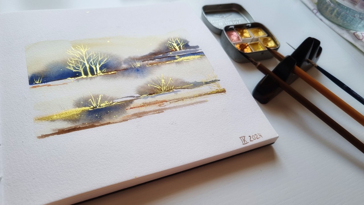 Discover the SECRET to Painting Breathtaking Abstract Watercolor Mini Landscape