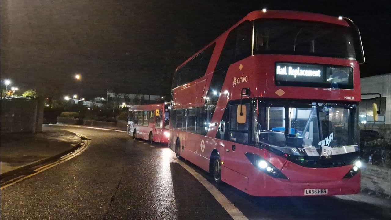 Arrivas HA34 LK66HBB moving with ease on tramlink RRP | ADL Enviro 400MMC Hybrid Euro 6