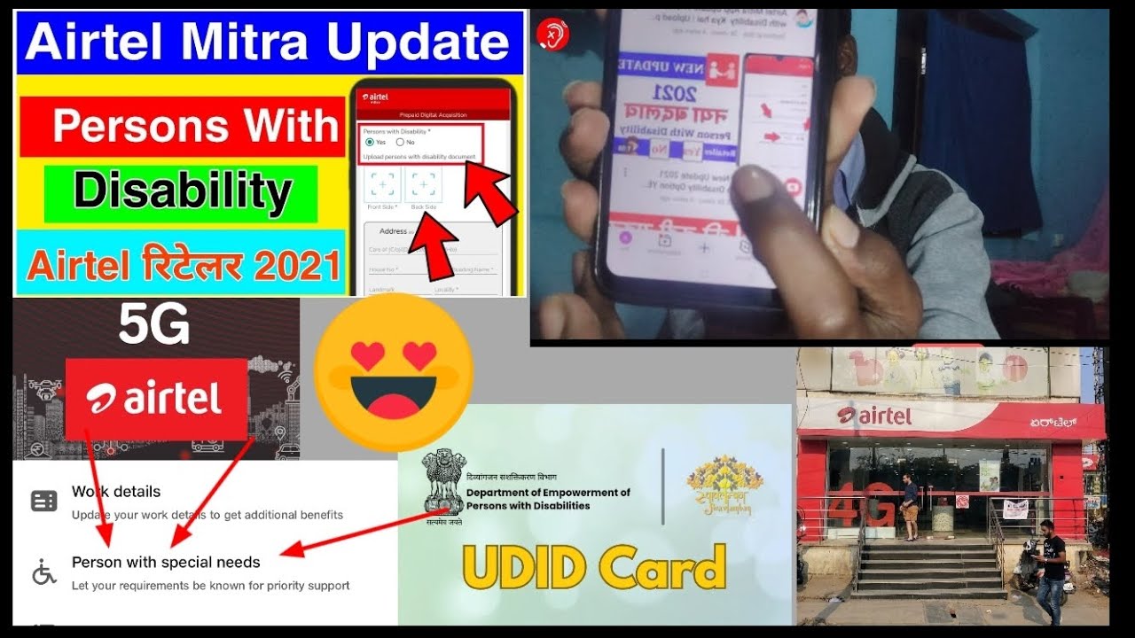 Airtel Mitra new update disability pension with disability Yes 2026 Airtel KYC Reverification step