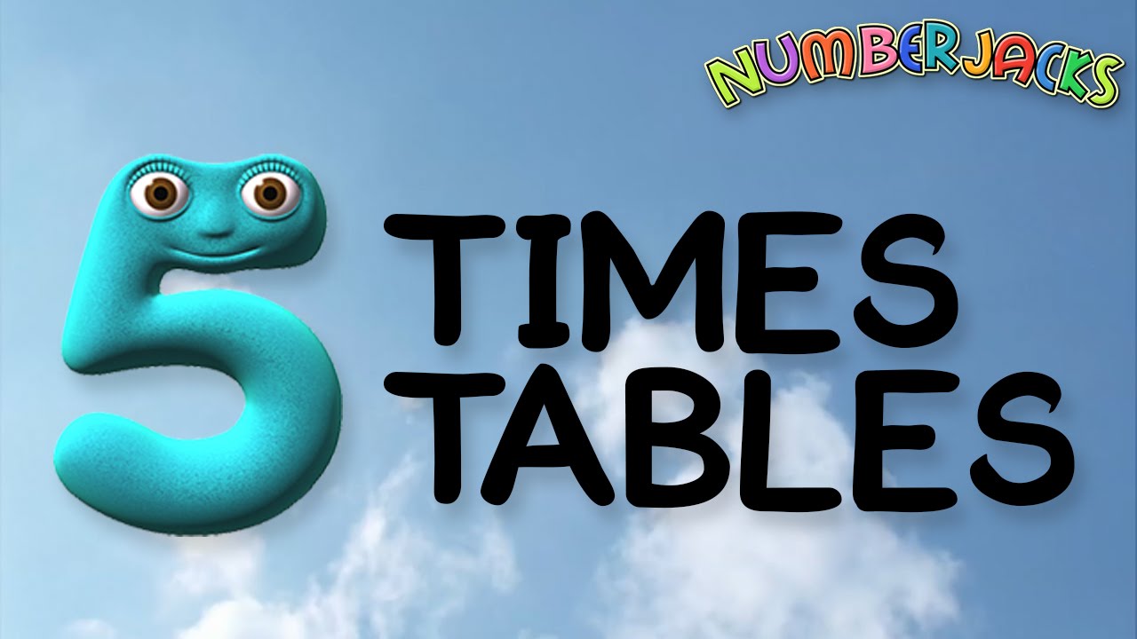 5 Times Tables Song -  Numberjacks