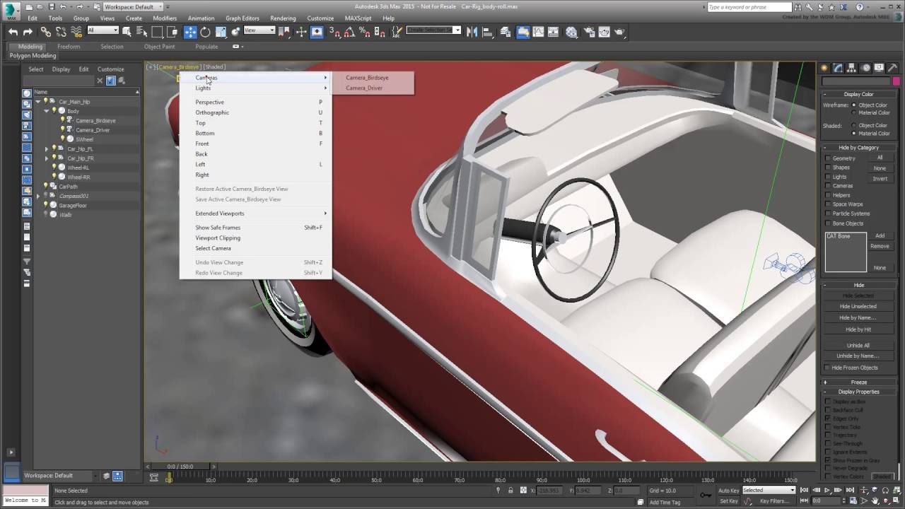 3ds Max Animating a Car Path - Part 04 - Body Roll