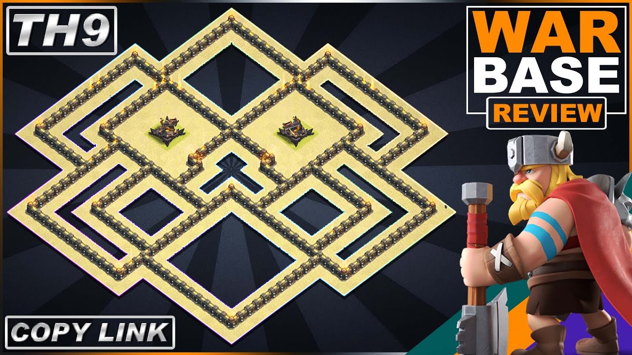 NEW Legendary TH9 Base with Copy Link 2021 | Town Hall 9 (TH9) War Base Design - Clash of Clans
