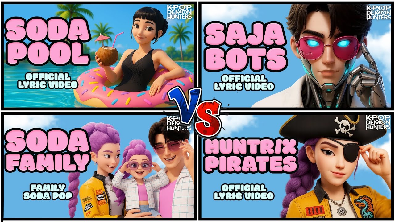 SODA POP 🎮 Kpop Охотники на демонов 🆚 SAJA Boys