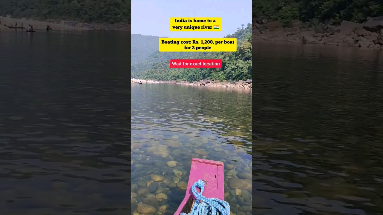 Boating cost in the famous Dawki river 🇮🇳 